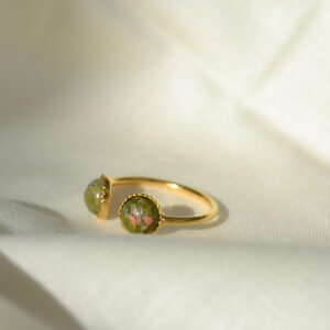 Bague_Orchidée_Unakite