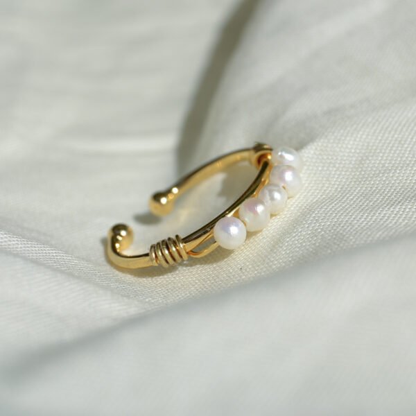 Bague - Pétunia - Nacre