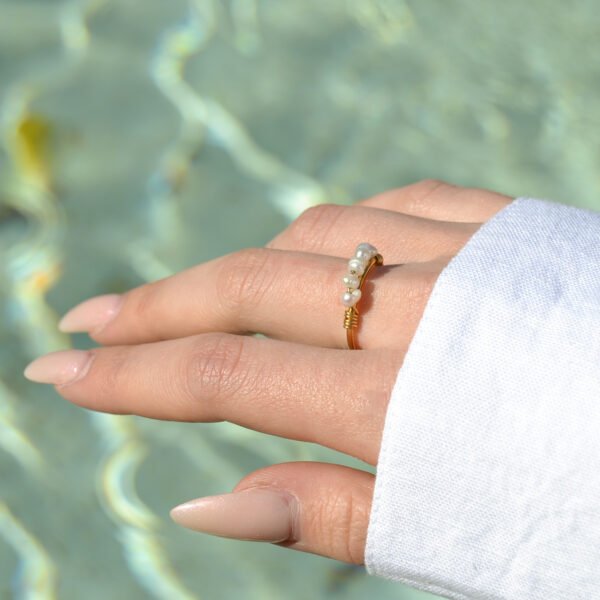 Bague - Pétunia - Nacre – Image 2