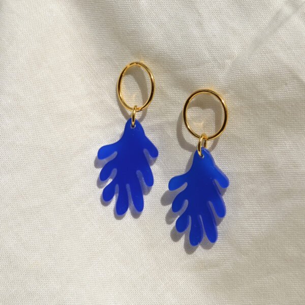 Boucles d'Oreilles - Surin - Bleu – Image 3