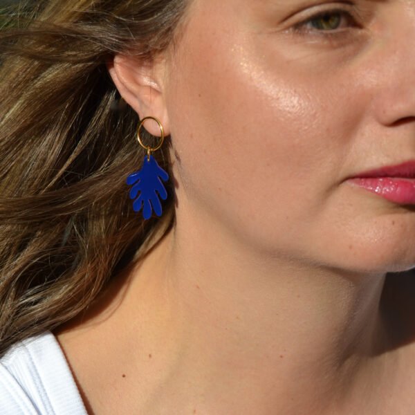 Boucles d'Oreilles - Surin - Bleu – Image 2
