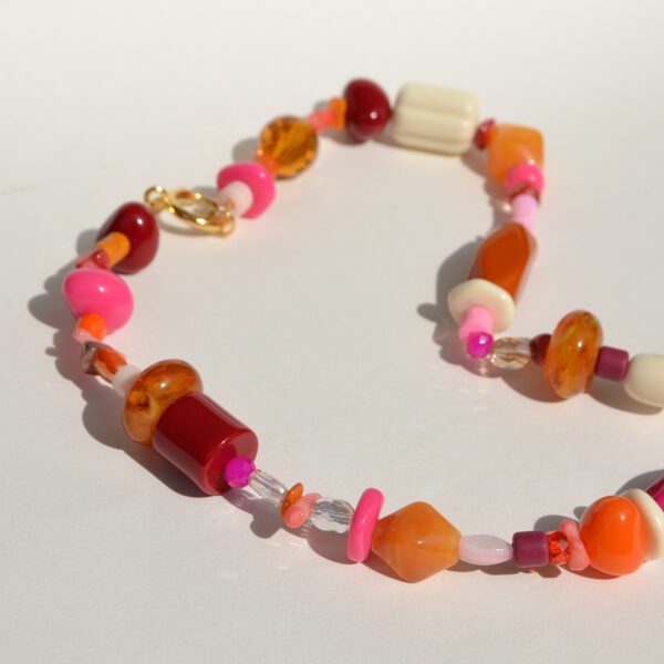 Collier - Surin - Rose & Orange