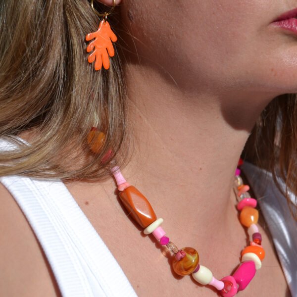 Boucles d'Oreilles - Surin - Orange – Image 2